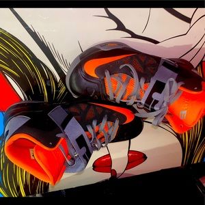 LEBRON AMBASSADOR 8 BLACK ORANGE SHOES